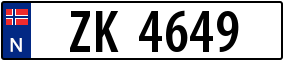 Trailer License Plate